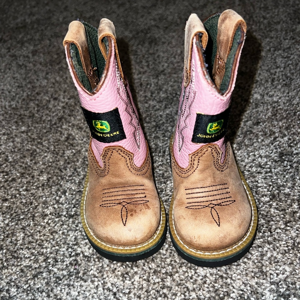 John Deere girls boots size 4.5M